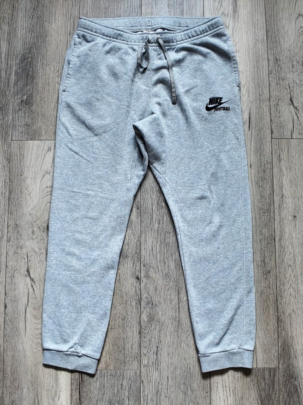 Nike Football Fleece Joggers Heather Grey Sweatpants Men's Size Large L